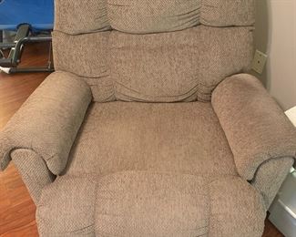 Beige rocking, recliner, swivel chair