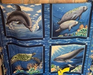 Sea life blanket