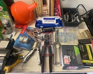 Pliers, Screws, Drill Bits