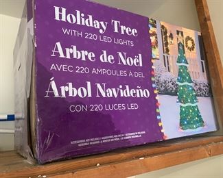 Light Up Outdoor Christmas Tree