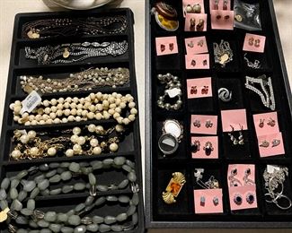 Costume Necklaces, Earrings and Pins