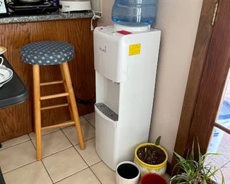 Water Cooler, Planters, Stool