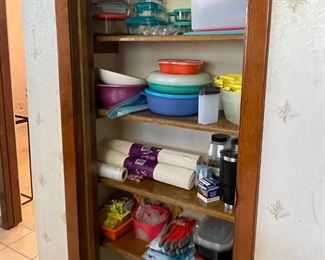 Tupperware, Storage Containers, Slow Cooker, Step Stool, Britta water pitcher, Drawer Liners, Plastic Bowls, Pyrex Glass Storage Containers