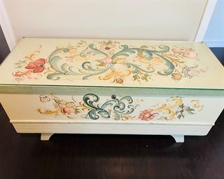 Hand painted hope chest