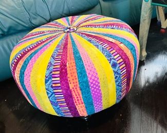 Custom created quilted stool