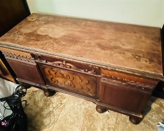 Antique cedar chest , ready to be painted 