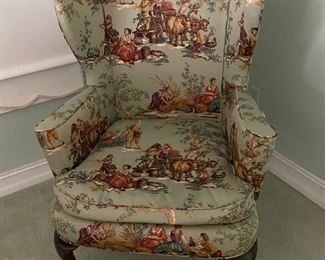 Upholstered Wingback Chair