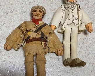 Hallmark Famous American Cloth Dolls 1979          Davey Crockett -  Mark Twain