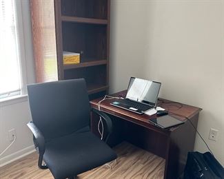 Writing desk, Book shelves and desk chair
