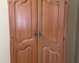 Wood Carved Armoire great for storage