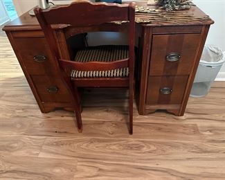 Antique Vanity/desk, Chair not for sale