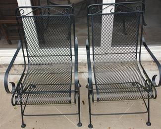 Metal outdoor chairs