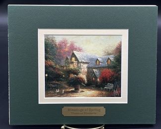 Blessing of Spring Matted Thomas Kinkade Print