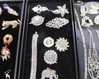 Rhinestone costume jewelry