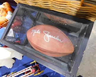 Mike Shanahan signed football with COA
