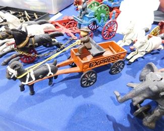 Cast Iron drawn wagon