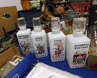 Vintage Bar Decanters