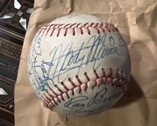 Ball #1 1954 Team Signed White Sox Baseball 
