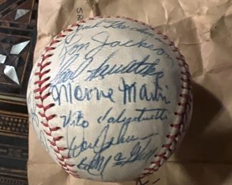 Ball #1 1954 Team Signed White Sox Baseball 