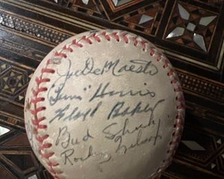 Ball #2 1950's Team Signed White Sox Baseball