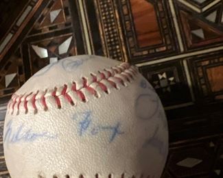 Ball #3 Team Signed 1952 White Sox Baseball