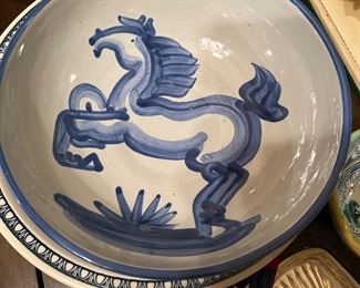 Hadley Bowl with Horse Design