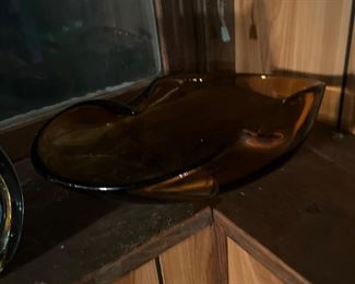 Amber Colored Bowl