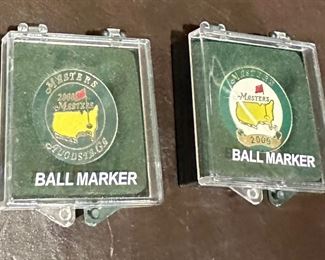Ball markers from Masters Augusta 