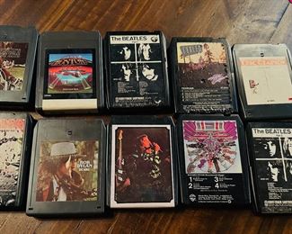 1960’s 70’s and 80’s 8 Track tapes 