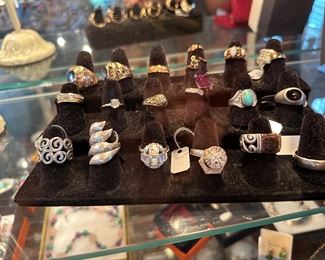 Diamond rings
 gold and silver jewelry 