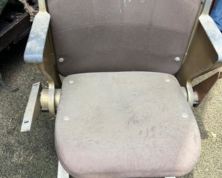 Signed Nolan Ryan stadium seat 