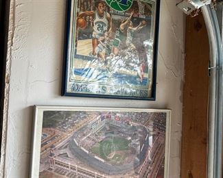 Vintage Dallas Mavericks poster 
Vintage Texas rangers poster 