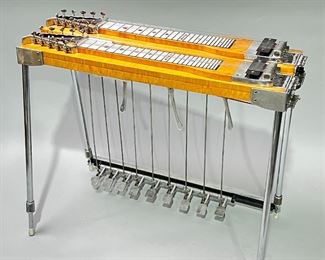 Vintage Sho-Bud Double Neck Pedal Steel Guitar 	118030	30x35x18in