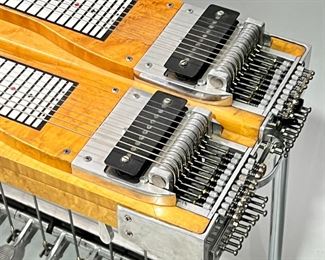 Vintage Sho-Bud Double Neck Pedal Steel Guitar 	118030	30x35x18in