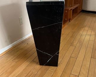 Italian Modern Glass & Marble Sofa Table	418062	29.5x 53 x 18in