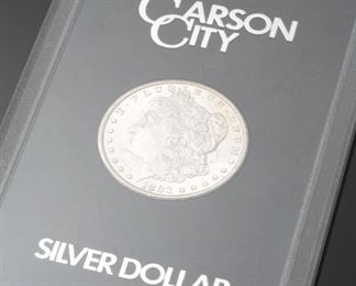 1883 Carson City Morgan Silver Dollar CC  GSA Case	331300