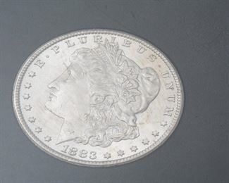 1883 Carson City Morgan Silver Dollar CC  GSA Case	331300