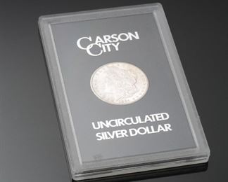 1884 Carson City Morgan Silver Dollar CC Uncirculated  GSA Case	331301