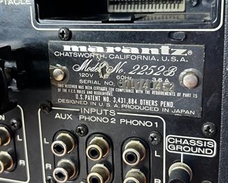 Marantz 2252B Vintage Stereo Receiver 	118006	6x17.25x16in