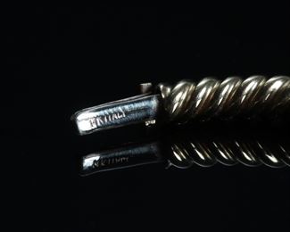 14k Gold Hinged Cuff Bracelet Bangle Size: 7	331381