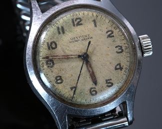 1940 Vintage Glycine Bienne-Geneve Military Calatrava watch cal.72	331398