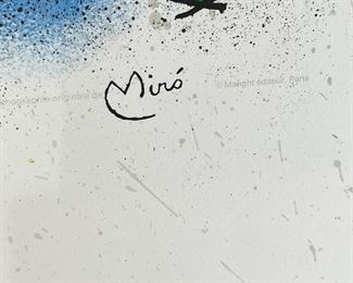 Joan Miró Sculptures Lithograph Miro Maeght Editeur Paris Framed Art Litho	418068	24x32.5in