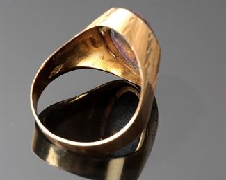 18k Gold & Rhodinite Ring Size: 7	331420