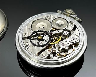 WWII Waltham 1622 Model 1908 Pocket Watch  AN 5740 Military 	118023	57x52x16mm