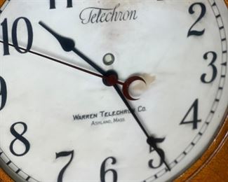 1920s Warren Telechron 201 Wood Case Wall Clock Factory Clock	1186009	19.25x19x 5in 