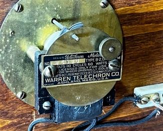 1920s Warren Telechron 201 Wood Case Wall Clock Factory Clock	1186009	19.25x19x 5in 