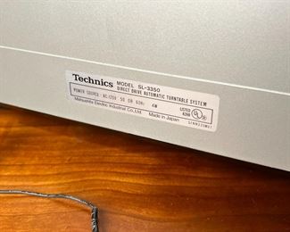 Technics by Panasonic SL-3350 Vintage HiFi Turntable 	333395	7x17x13.5in