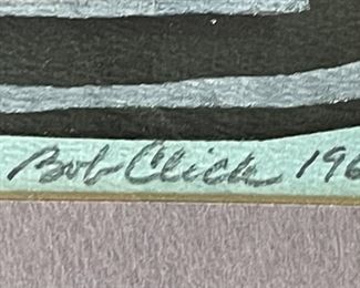 1967 Signed Litho Bob Click Computer I 4/6 Lithographic Print Framed	777746	Frame: 16.75x20.5in<BR>Image: 12.25x16.5in