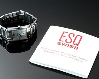 ESQ Swiss Venture Stainless Steel Bracelet Mens Watch 7300674 Esquire 	331403