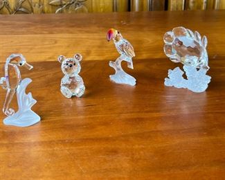 Lot of 4 Swarovski Crystal Figurines 	418046